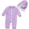BONVERANO Costumino Bagno Bambini UPF 50+ Protezione Solare Zip Intera (Viola, 24-36 Mesi)