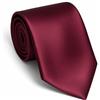 Remo Sartori - Elegante Cravatta Sposo per Cerimonia in Puro Raso di Seta Lucida, Made in Italy, Uomo (Bordeaux)