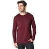 Merino.tech Maglia Lana Merino Uomo Intimo Termico Maniche Lunghe (Large, 190 Burgundy Wine)