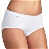 Sloggi Basic Midi, Offerta 6 E 12 Pezzi, Slip Donna Midi, Midi, Slip Donna in Cotone (6 Pezzi-Bianco, 3)