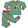A2Z 4 Kids Trattore Pigiama Set Contrasto Colore Pjs Matching Top Bottom Verde Pigiama Comodo Loungewear Vestito Up Costume Regali per Ragazze & Ragazzi età 2-13 Anni