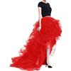 EGSDMNVSQ Gonna Donna in Tulle Tutu a Coda di Rondine Maxi Lungo Sottogonna Vita Elastica Balletto a Pieghe Petticoat