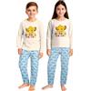 United Labels Pigiama Disney Il re dei leoni per ragazzi e ragazze - Simba bambini pigiama a maniche lunghe con pantaloni beige/blu, beige/blu, 98-104