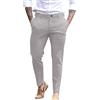 Generisch Pantaloni da golf da uomo, elasticizzati, da uomo, colore nero, maschio, ad asciugatura rapida, per il tempo libero, eleganti, in tinta unita, comodi da lavoro, per attività all'aria aperta