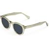 X-LAB XLAB 8004 Occhiali da sole stile moscot, 48mm, Verde/Fumo, Unisex