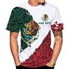 Generic Maglietta Personalized Name Mexican Magliette T Shirt Uomo Tshirt per Palestra All'Aperto Sport 2XL