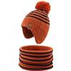 XIAOHAWANG Strisce Inverno Beanie Cappello Lavorato a Maglia Ragazzi Ragazze Toddler Bambini Caldo Bambino Classici Beanie Cappelli