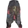 Gheri Pantaloni harem da uomo con stampa patchwork stone washed yoga bohémien larghi stampati