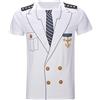 COSAVOROCK Uomo 3D Stampato T-Shirt Carnevale Divertenti Dress Tee