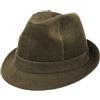 LIPODO Cappello a Coste Molinar Uomo - Trilby da Estate/Inverno - 58 cm Oliva
