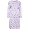 Zeitlos Camicia da notte da donna, termica, a maniche lunghe, con bottoni, Colore: rosa., XXL