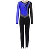 inhzoy Body Ginnastica Ritmica Bambina Manica Lunga Balletto Body Danza Classica Moderna Tuta Intera da Pattinaggio Artistico Jumpsuit da Ballo Tutina Dancewear