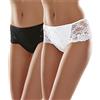 Merry Style String Donna MSGAB39 ((2Pack) Nero/Bianco, 46 (Taglia Produttore: L))