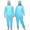 Sincere Party Adulto Sulley Onesie Costume,Sulley Monster Onesie Pigiama Outfit per Gli Uomini e Le Donne Piccolo