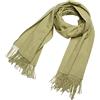 DonDon Sciarpa Donna Invernale Sciarpa die lana grande Scialle Inverno calda e morbida 200 x 70 cm - Verde