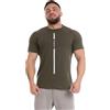 FGM04 Uomo - T-Shirt Stripe, Nero/Bianco/Verde Militare/Blu, Cotone, vestibilità Morbida, 100% Made in Italy (IT, Testo, XL, Regular, Regular, Verde Militare)