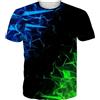 Fanient T-Shirt Uomo Donna Street Style Cool T-Shirt Coppia T-Shirt con Stampa Sfumata 3D T-Shirt da Jogging all'aperto L