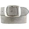 BELTINGER Cintura in morbido pelle bovina pieno fiore look vissuto 5 cm con doppia fibbia | cintura per jeans per uomo 50mm | cintura in pelle look vintage
