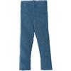 Disana Leggings a maglia per neonati e bambini, 100% lana merino biologica, traspiranti, caldi e morbidi, unisex, taglia 62 - 140, sostenibili ed elastici, realizzati in Germania, Colore: blu colomba, 74/80