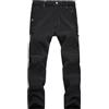 Generisch Pantaloni termici da uomo, invernali, caldi, per alpinismo, impermeabili, in pile, comodi, da uomo, taglie forti, S-8Xl, Nero , 7XL