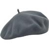 Melegari Berretto Basco Donna | 100% Lana | Roma Beret | Made in Italy (Grigio Medio 13)