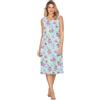 e.Femme® Camicia da notte donna Ana 1160 in cotone, Fiori/Marrone, 48