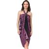 SAIVONA Sarong Pareo da Donna Asciugamano da Spiaggia in Viscosa con Frange Mandala Gonna Avvolgente Bikini Copricostume da Bagno Pavone Turchese Pink Rosa
