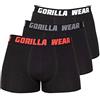 Gorilla Wear Boxershorts 3-Pack - Black - 4XL