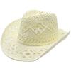 Generico Cappello Da Sole Donna Uomo, Cappello Di Paglia Estivo,Da Spiaggia Con Tesa Larga Taglia Unica Pieghevole Stile Cowboy Estivi Falde Spiaggia In Stile Country Per Arrampicata Escursionismo Campeggio
