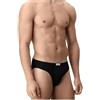 Saggio Cagi Set 6 Pezzi di Slip 1208 in Puro Cotone Filo di Scozia Modello a Vita Bassa con Conchiglia Anatomica Senza Cuciture Uomo Profumatore Nero 7