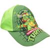 E PLUS M Teenage Mutant Ninja Turtles - Cappello da baseball per bambini regolabile con motivo TMNT alla moda, 100% cotone, misura 52-54 cm, Multicolore, 54