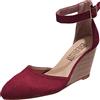 Generisch 2026 Scarpe punta chiusa massiccia con zeppa a punta Fibbia inferiore spessa Generic