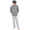 Leedya Pigiama Uomo Lungo in Cotone Invernale Interlock 100% - Stile e Comfort - Pigiama Morbido per Le Notti Invernali - Polsini No Stress