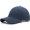 Zylioo XXL Oversize Cappello da Baseball a Maglia, Grande Berretto Strutturato da Papà, Cappello Estivo Regolabile e Traspirante, Blu navy, XL/XXL