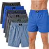 SGS Boxer Uomo Morbidi e Larghi - Mutande Uomo a Pantaloncino in 100% Cotone, Mutande a Pantaloncino, Confezione da 10 o 6 - Boxer Uomo Cotone di Tela