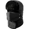 GIONAR Cappello Caldo Invernale Unisex con paraorecchie - Ushanka Hat - Antivento con Maschera Rimovibile per Ciclismo, Sci, Snowboard, Campeggio, Trekking