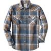 Dubinik® 6 oz Camicia Flanella Uomo Invernale Camicia Uomo Flanella Cotone | Western, Cowboy, Con Bottone Automatico, Quadri, Cotone Traspirante, Tessuto Pre-ristretto, Due Tasche Con Patta
