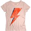 3styler T-Shirt Donna Vintage Thunder Fulmine Saetta Rossa Rebel Make-up- Linea Vintage - Cotone Organico 140 gr/mq