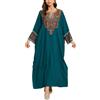 L-Peach Donna Abito da Spiaggia Caftan Maxi Parei Copricostume Copribikini Cover Up Beachwear