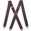 Pierrot Bretelle Uomo Larghe Vintage - Clip molto forti Regolabili Fino A 130cm - Bretelle Uomo Eleganti Artigianali Garantite A Vita