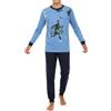 In One Clothing - Pigiama lungo da ragazzo, morbido jersey singolo in 100% cotone