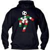 Vestin M-Italy Felpa con Cappuccio Uomo & BAMBIN - Italia 90 - Notti MAGICHE - Super vestibilità Top qualità