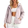 Generico Giacca Antivento Donna Estiva - Leggera E Impermeabile Da Corsa Con Cappuccio Zip Traspirante Per Fitness Jogging Yoga Outdoor Sport Tempo Libero Escursionismo Bici Viaggi Primavera Autunno