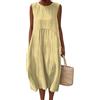 Gienslru Vestiti Estivo Donna Abito Lunghi Elegante Fiori Vestito Casual Manica Leggero Corta Abiti Prendisole da Mare Abitos Taglie Copricostume con Linea ad A con Tasche Spiaggia Moda 2025