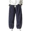 Modeewel Pantaloni in velluto a coste da uomo, a gamba larga, pantaloni giapponesi, alla moda, oversize, per il tempo libero, streetwear, per l'inverno, per la pompa, per l'hip hop haremshos
