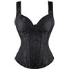 Shffuw Body Shaper Donna Costume Intero Contenitivo Donna Supporto per Seno da Vita A Contratto Cintura per Addome Tute Shapeware Panciera Donne Mutande Glutei Abito Elegante Black S