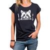 MAKAYA Top Fashion Donna Manica Corta - Taglia Grande Maglietta Oversize Stampa Divertente