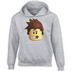 TAQ-SPORTS Felpa con cappuccio per bambini, motivo Roblox, casual, unisex