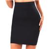 AQIOERH Mezza sottoveste modellante Sottovesti contenitive da donna, sottovesti modellanti, sottogonne senza cuciture, body modellante for pancia e glutei, intimo(Black,XL)
