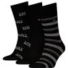 Tommy Hilfiger 8719965009202 Tommy Stripe Sock Giftbox, Nero, 39-42 (Pacco da 3) Uomo